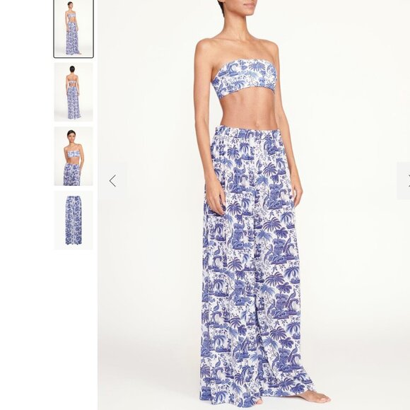STAUD MARZA PANT BLUE TOILE XL - Picture 5 of 13